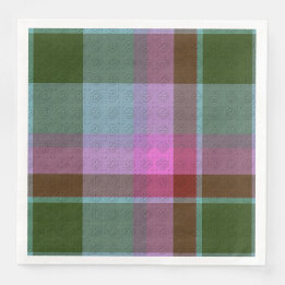 Serviette En Papier  Decorative Plaid