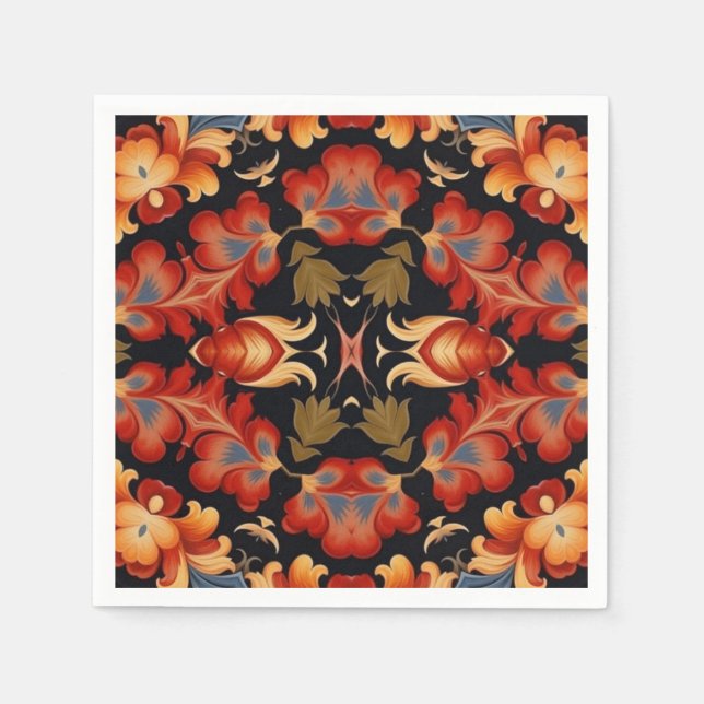 Serviette En Papier Découpage 47 (Devant)