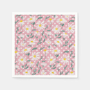 SERVIETTE EN PAPIER DÉCOUPAGE DES DATES FLORALES DU PRINTEMPS ESTHÉTIQ