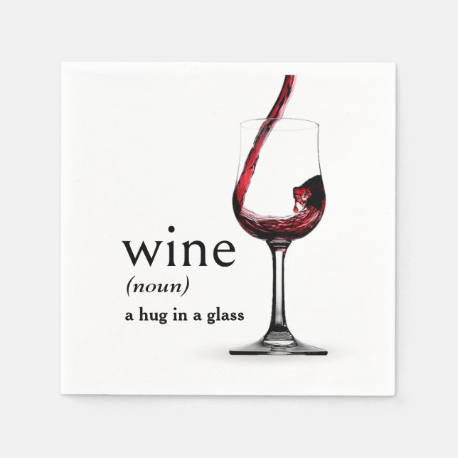 Serviette En Papier Définition du vin par le dictionnaire (Devant)