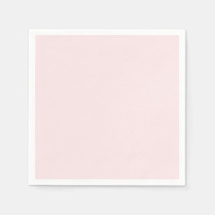 Serviette En Papier Délicat couleur unie rose pâle