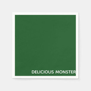 Serviette En Papier Delicious Monster green color name