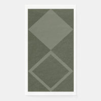 Demi-solide + nappe diamant encadrée en vert mouss