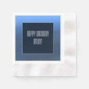 Serviette En Papier Denim Blues Paper Napkin