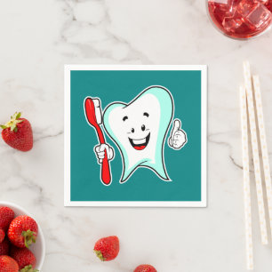Serviette En Papier Dental Care Happy Tooth