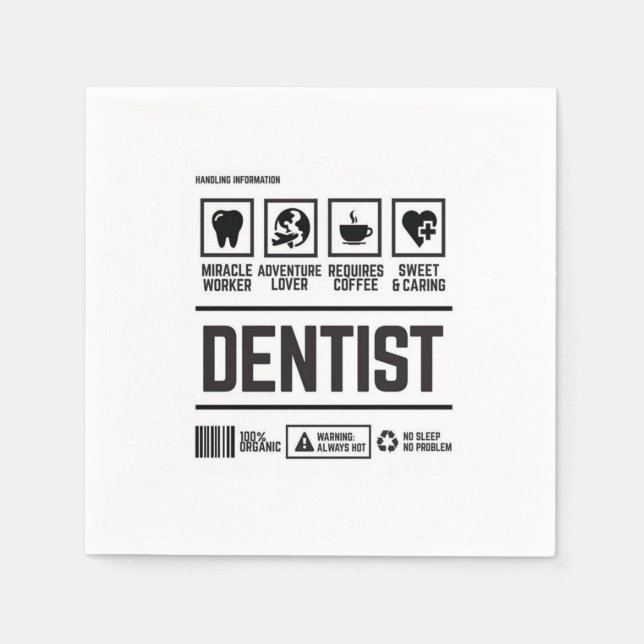 Serviette En Papier dentiste (Devant)