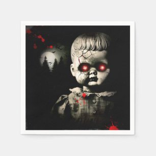 Serviette En Papier Déplaisante Haunted Doll Halloween Costume Party