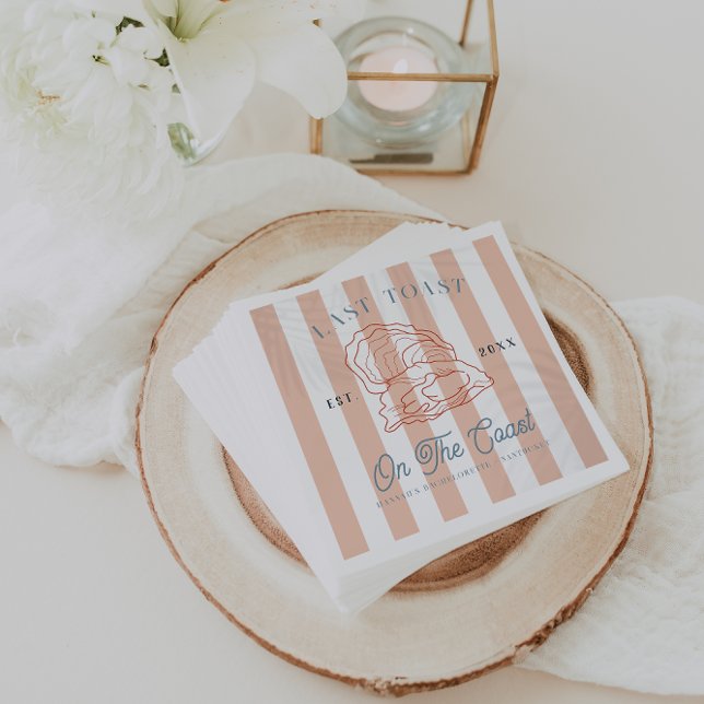 Serviette En Papier Dernier toast sur la Bachelorette Côte (Créateur téléchargé)