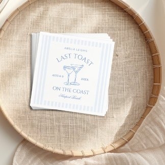 Serviette En Papier Dernier Toast sur la Côte Bachelorette Week-end