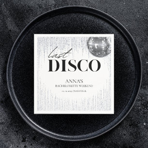 Serviette En Papier Dernière soirée disco Glitz & Glam Bachelorette