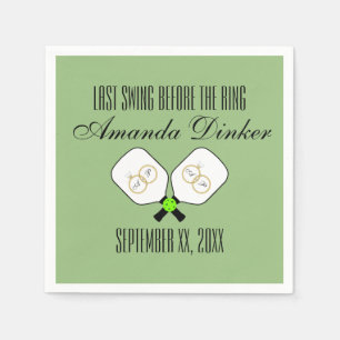 Serviette En Papier Dernière swing avant la sage de Mariage de pickleb