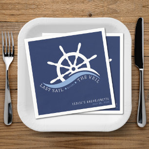 Serviette En Papier Dernière voile avant le Veil Helm Bachelorette Par