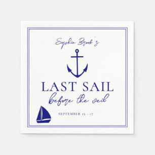 Serviette En Papier Dernière voile avant le voile de la mariée