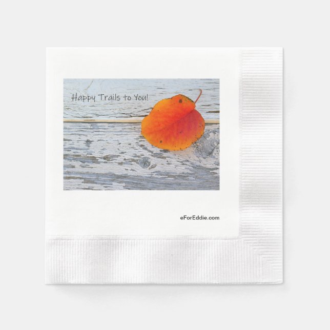 Serviette En Papier Des chemins heureux pour vous (Devant)