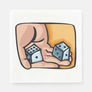 Serviette En Papier Dés de roulement