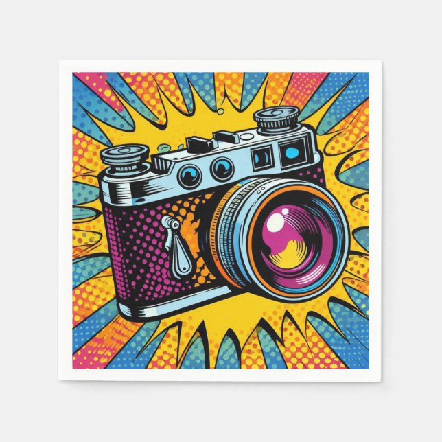 Serviette En Papier Des serviettes colorées ! (Devant)