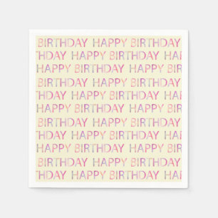 Serviette En Papier Des serviettes colorées pour fêter l'anniversaire