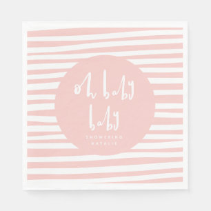 Serviette En Papier Des serviettes de baby shower jumelles