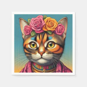 Serviette En Papier Des serviettes de chat !