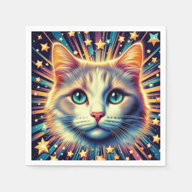 Serviette En Papier Des serviettes de chat ! (Devant)