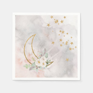 Serviette En Papier Des serviettes De La Petite Étoile Sur La Lune