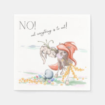 Des serviettes rigolotes avec poney et lapin