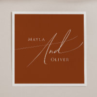 Désert de Whimsical | Napkins Mariage en terre cui