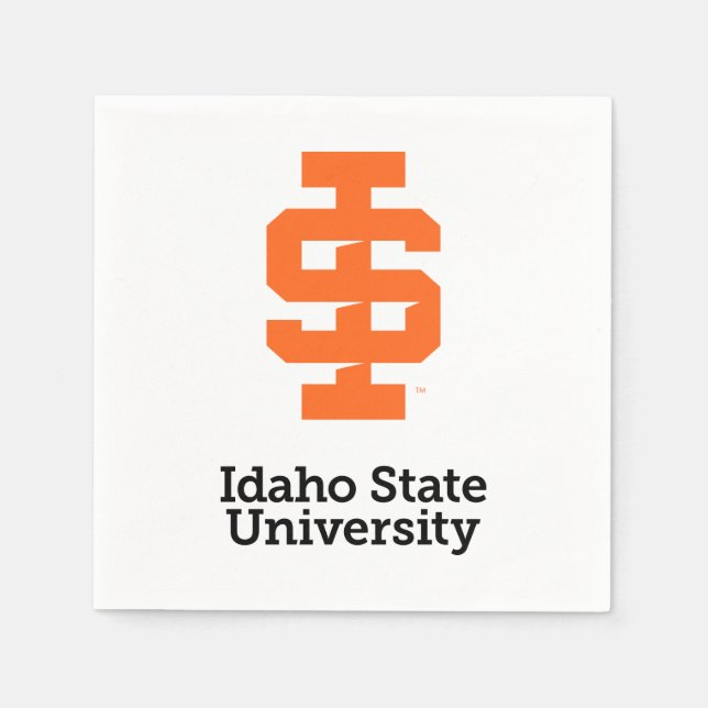Serviette En Papier Design officiel du logo de l'Université d'État d'I (Devant)