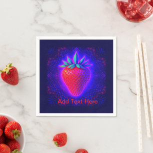 Serviette En Papier Desserts Amusants (Fraise) 