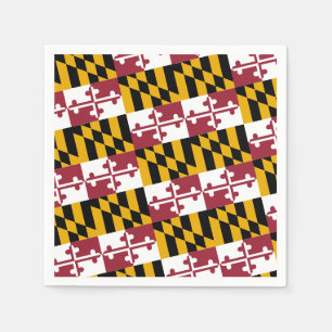 Serviette En Papier Dessin du drapeau du Maryland, Drapeau du Maryland