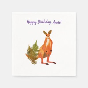 Serviette En Papier Dessin Kangaroo