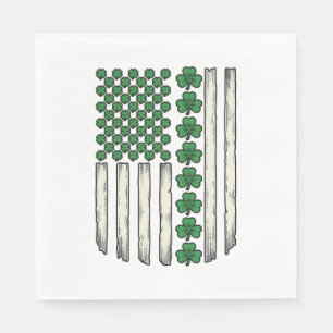 Serviette En Papier Dessin vectoriel vintage du drapeau américain Sham
