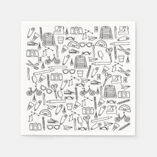 Serviette En Papier Dessins De Dessins De Papier Cute Doodle