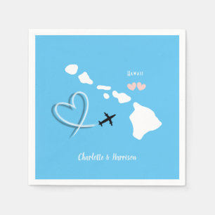 Serviette En Papier Destination Mariage Hawaii