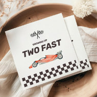 Serviette En Papier Deux Fast Race Car 2nd Boy's Birthday Party