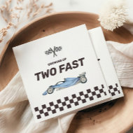 Serviette En Papier Deux Fast Race Car 2nd Boy's Birthday Party