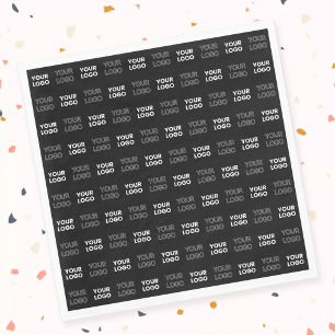 Serviette En Papier Deux logos ou images Motif répétitif