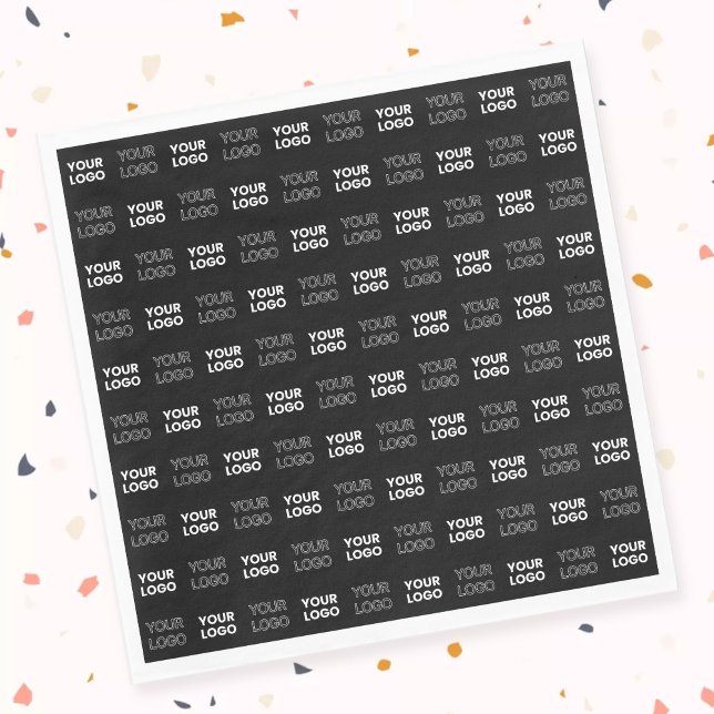 Serviette En Papier Deux logos ou images Motif répétitif (Créateur téléchargé)