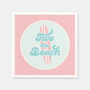 Serviette En Papier Deux Plages Surf Plage 2e Plaques Papier Anniversa