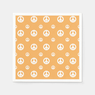 Serviette En Papier Deux Super Retro Boy signe la paix