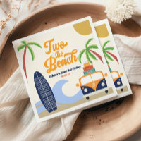 Deuxième anniversaire Two The Beach Surf Blue