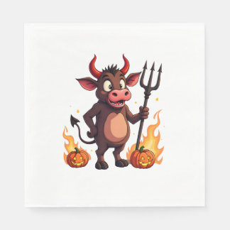 Serviette En Papier Devil Cow Mischief