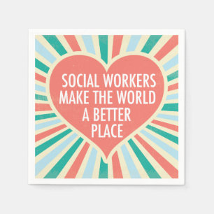Serviette En Papier Devis du bureau du travail social inspiré