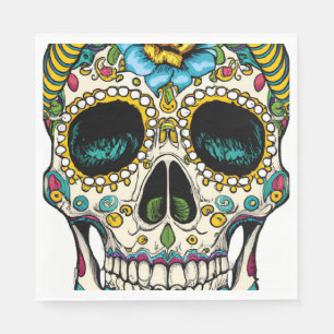 Serviette En Papier Día de los Muertos