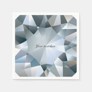 Serviette En Papier Diamond Bling Bijoux Élégante Partie de bijoux