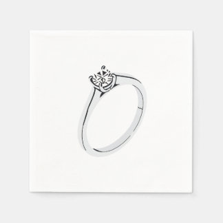 Serviette En Papier Diamond Engagement Ring