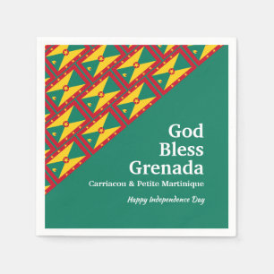 Serviette En Papier DIEU BÉNÉFICIE GRENADA Texte personnalisé Papier v