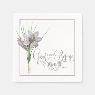 Serviette En Papier Dieu est notre refuge et notre force