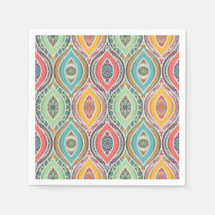 Serviette En Papier Dîner de mandala marocain arabe