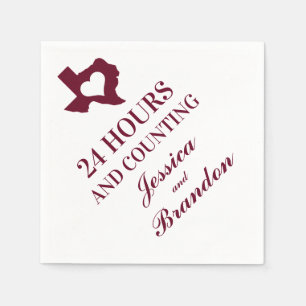 Serviette En Papier Dîner De Répétition De Bourgogne Texas 24 Heures P